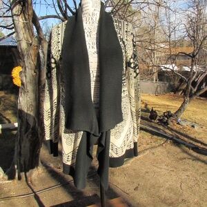 Staring at Stars Black and Cream Cardigan